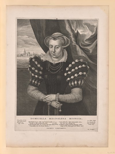 Magdalena Moons, from Quatuor Personae av Cornelis Visscher