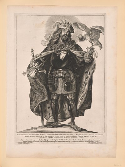 Sankt Bavo, från Helgon i norra och södra Nederländerna av Cornelis Visscher
