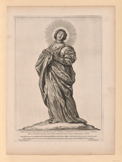 Saint Cunera, från Helgon i norra och södra Nederländerna av Cornelis Visscher