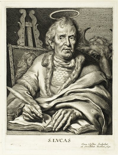 Sankt Lukas av Cornelis Visscher