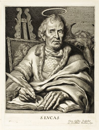 Sankt Lukas av Cornelis Visscher