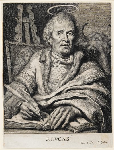 Sankt Lukas av Cornelis Visscher