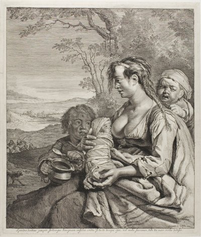 Den bohemiska kvinnan av Cornelis Visscher