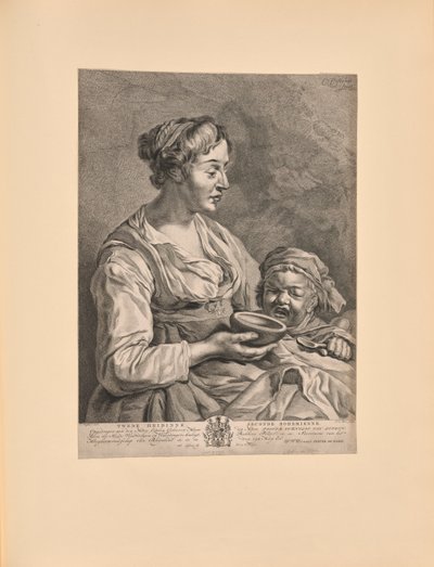 Den andra bohemen (Second Heidinne - Seconde Bohemienne) av Cornelis Visscher