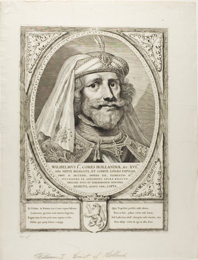 William I, från Principes Hollandiae, Zelandiae, et Frisiae av Cornelis Visscher
