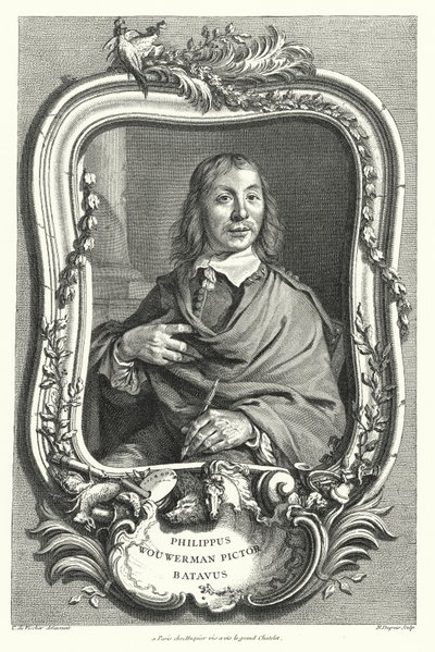 Philips Wouwerman, holländsk målare av Cornelis after Visscher