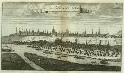 Tobolsk Från: Reser till Muscovy, 1711 av Cornelis de Bruijn