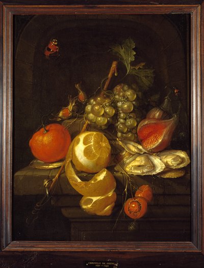 Stilleben med frukt och ostron, mitten av 1650-talet av Cornelis de Heem