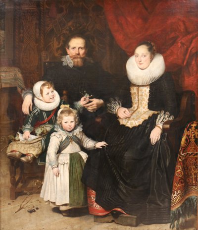Holländska: Självporträtt av konstnären och hans familj Självporträtt med familj av Cornelis de Vos