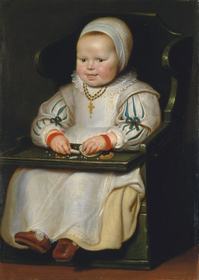 Porträtt av Susanne de Vos, målarens tredje dotter av Cornelis de Vos
