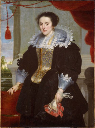 Porträtt av en dam av Cornelis de Vos