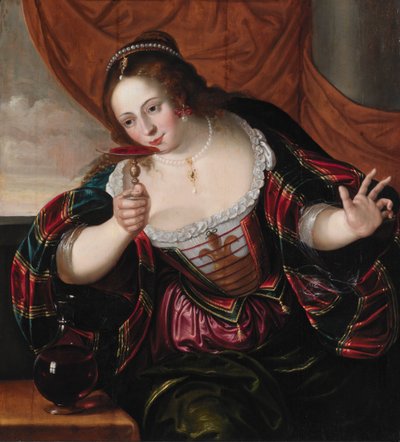 Porträtt av en dam, tidigt 1600-tal av Cornelis de Vos