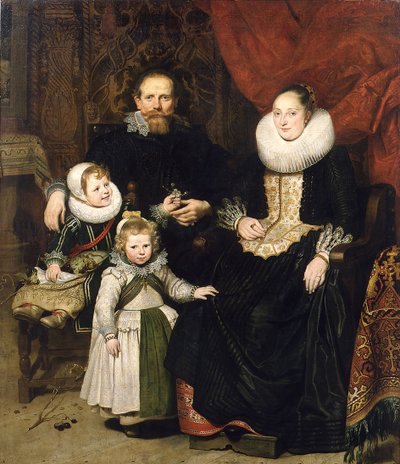 Självporträtt med familjen, 1621. av Cornelis de Vos