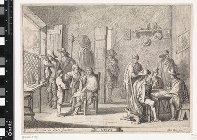 Syn Visvs (titel på objekt) Fem sinnen (serietitel) av Cornelis de Wael
