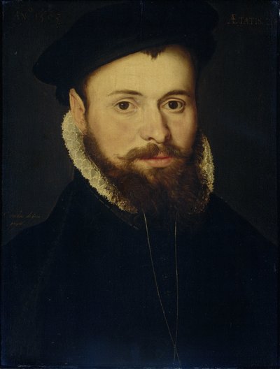 Porträtt av en ung man av Cornelis de Zeeuw
