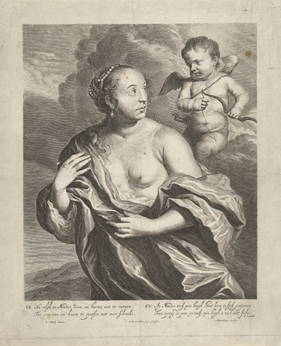 Venus i Amor av Cornelis van Dalen (II)