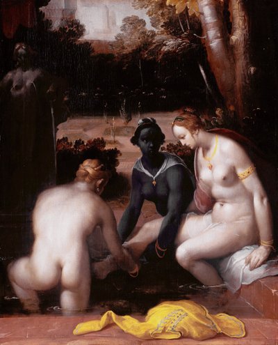 Batseba på sin toalett av Cornelis van Haarlem