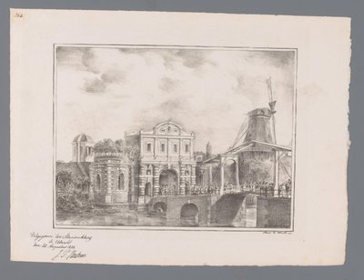 Catharijne Gate i Utrecht Bilder på ansikten i eller nära Utrecht (serietitel) av Cornelis van Hardenbergh