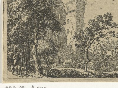 Ruinerna av slottet de Haar av Cornelis van Hardenbergh