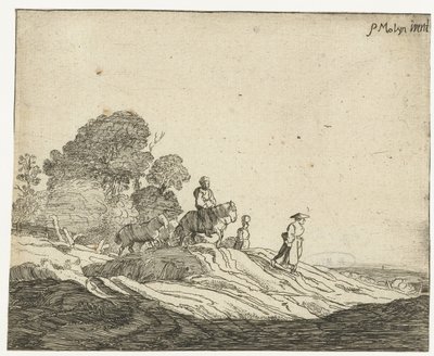 Landskap med hästar Fyra landskap (serietitel) av Cornelis van Kittensteyn (attributed to)