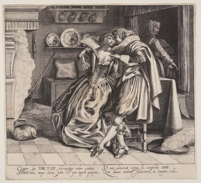 Tactus (beröring), från De fem sinnena av Cornelis van Kittensteyn