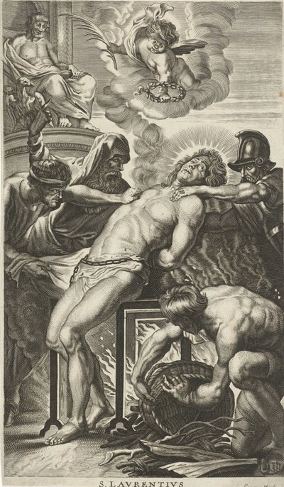 Sankt Laurentius martyrskap av Cornelis van Merlen