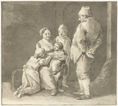 Grupp av figurer av Cornelis van Noorde
