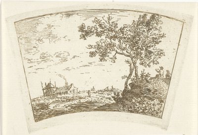 Landskap med en gård av Cornelis van Noorde