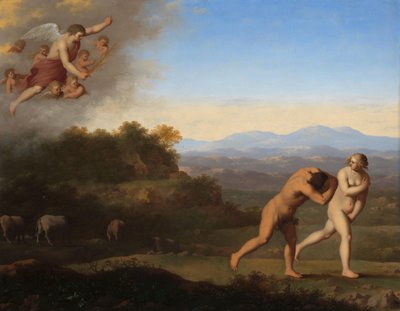 Utvisningen från paradiset Utdrivningen från paradiset (1 Mosebok 3:23-24) av Cornelis van Poelenburch