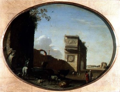 Ruinerna av Rom av Cornelis van Poelenburgh or Poelenburch