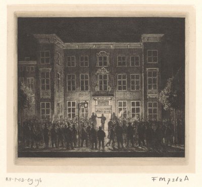 Delft Academys begravning den 30 juni 1864 av Cornelis van der Griendt
