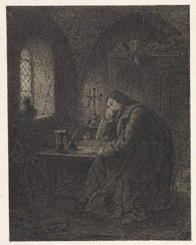 Lärare i studierum av Cornelis van der Griendt