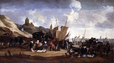 Fiskmarknaden av Cornelius Hubert Van Meurs