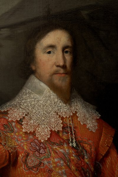 サー・ニコラス・クリスプ 1st Bt. (c. 1599-1666), c.1599-1666 (キャンバスに油彩)スウェーデン語 av Cornelius I (attr.to) Johnson