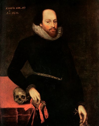 Ashbourne-porträttet av Shakespeare, 1500-talet. av Cornelius Ketel