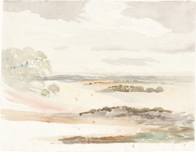 En vidsträckt utsikt i Shropshire av Cornelius Varley