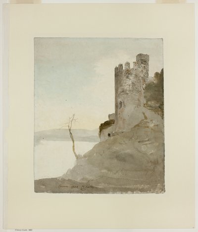 Conway Castle av Cornelius Varley