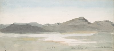 Craig Goch, Moel Hebog, North Wales, ca. 1802. av Cornelius Varley