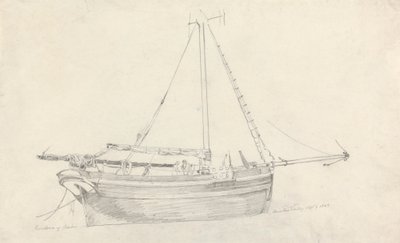 Fiskefartyg "Providence" av Scarborough av Cornelius Varley
