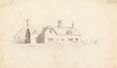 Utsikt över ett hus av Cornelius Varley