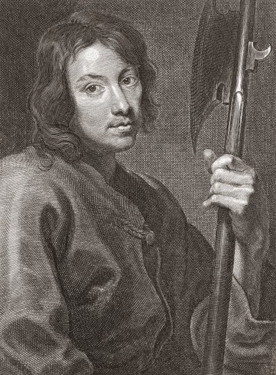 Sankt Matteus eller aposteln Matteus. Porträtt. av Cornelius van Caukercken