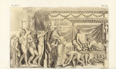 Scen från Petronius Satyricon av Corsi Corsi