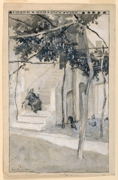 Under Her Own Vine, Illustration för "Modern Athens" av Corwin Knapp Linson