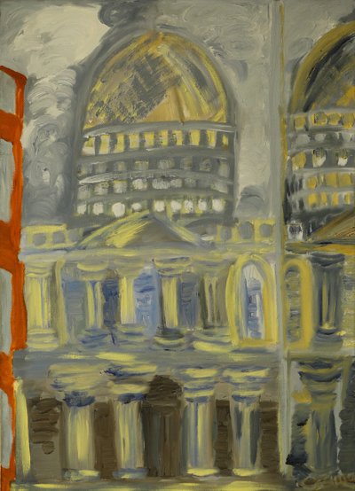 St Pauls Cathedral reflekteras av Cosima Duggal