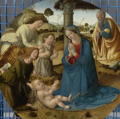Tillbedjan av Kristusbarnet Tillbedjan av barnet av Cosimo Rosselli