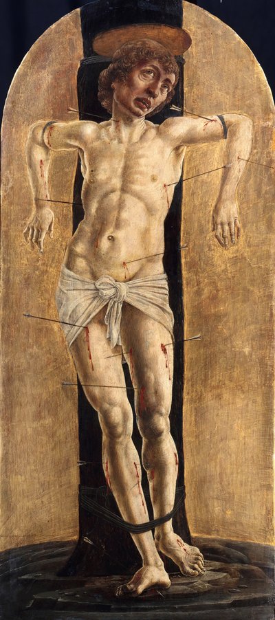 Sankt Sebastian, ca 1484 av Cosimo Tura
