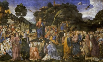 Bergspredikan, 1481-1482. av Cosimo di Lorenzo Rosselli