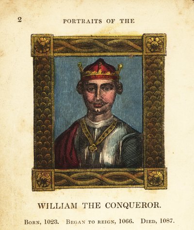 Porträtt av kung Vilhelm I Erövraren, av England, född 1023, började regeringstiden 1066 och dog 1087 av Cosmo Armstrong