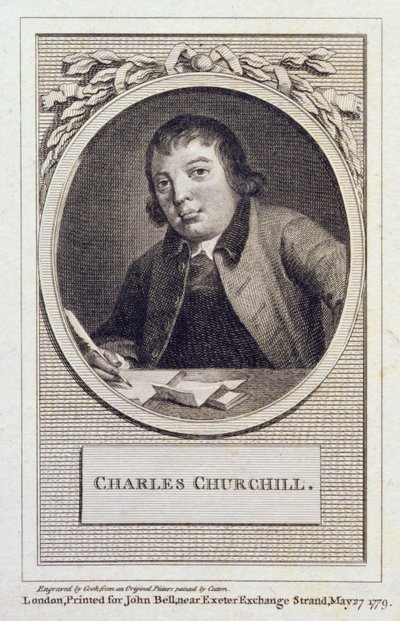 Charles Churchill av Cotton (after)