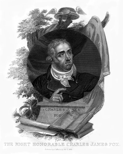 Charles James Fox, brittisk whigpolitiker, 1815. av Craig